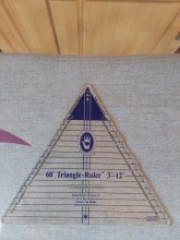 60° Dreiecks Lineal