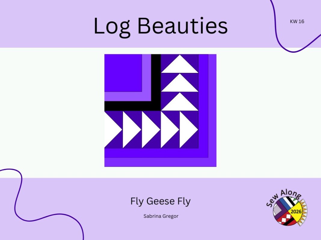 Log Beauties - Fly Geese Fly