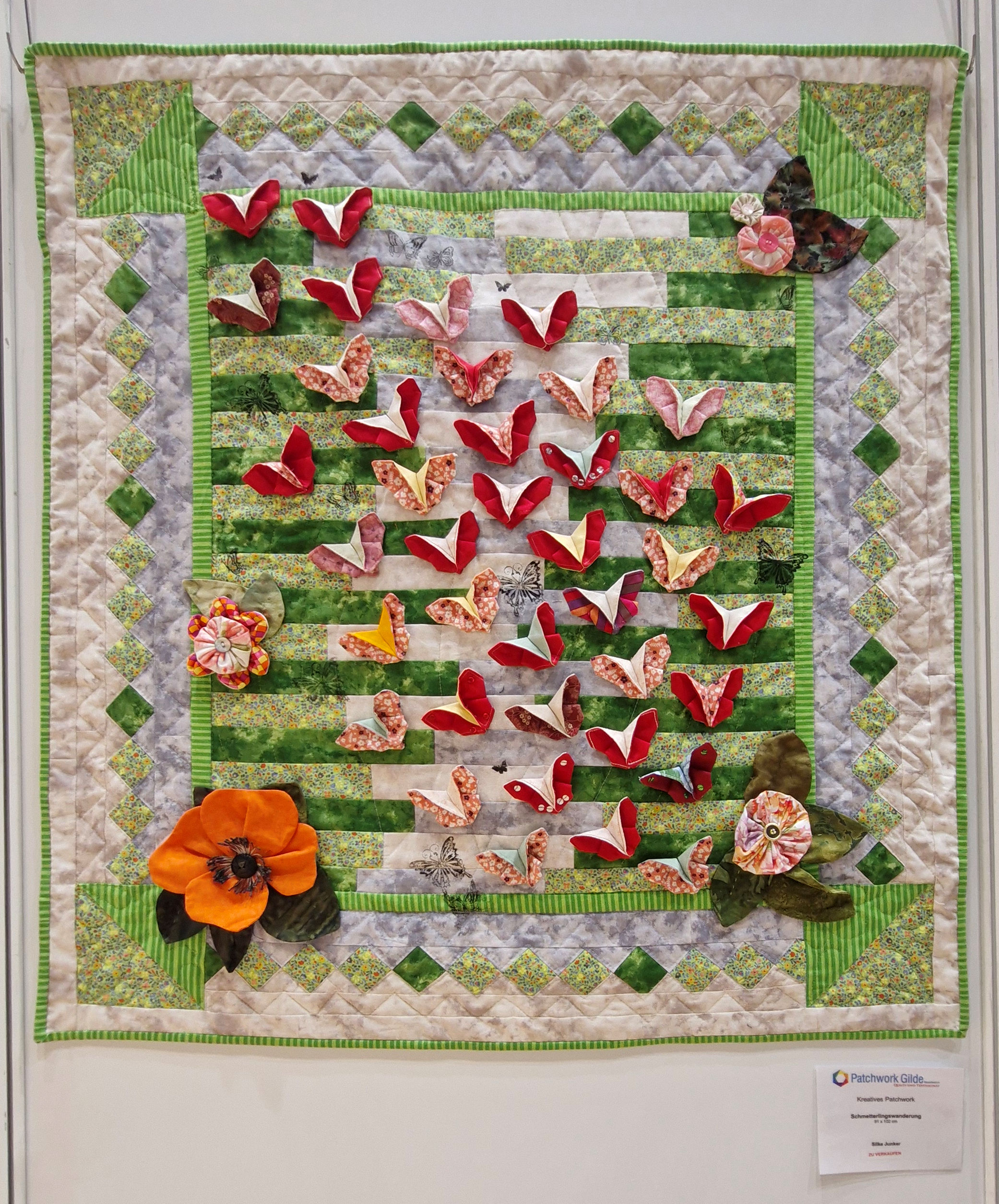 Blick in die Ausstellung - Silke Junker - Kreatives Patchwork