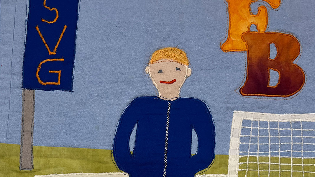 "Der Fußballer" von  Florian Böhmer (14 J.) Detail