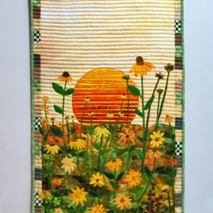 Karin Zint - Sonnenuntergang im Blumenfeld