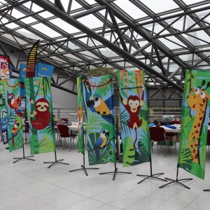 Florian Janich - Bannerinnung - Blick in Ausstellung und Kurs