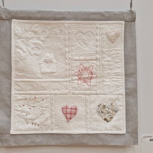 Blick in die Ausstellung - Lippetal Quilter - Weiße Schätze & Farbklecks