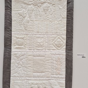 Blick in die Ausstellung - Lippetal Quilter - Weiße Schätze & Farbklecks