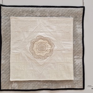 Blick in die Ausstellung - Lippetal Quilter - Weiße Schätze & Farbklecks