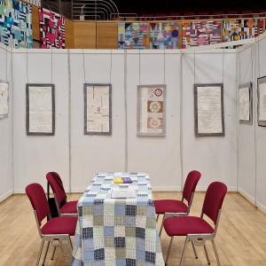 Blick in die Ausstellung - Lippetal Quilter - Weiße Schätze & Farbklecks