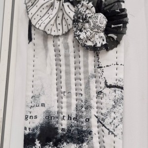 Blick in die Ausstellung - QuilThuer - ...einfach nur schwarz-weiss