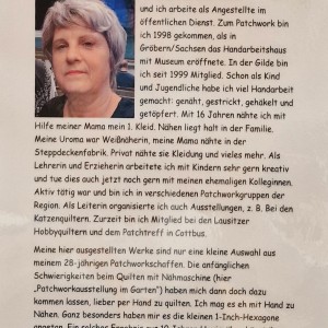Blick in die Ausstellung - Silke Junker - Kreatives Patchwork