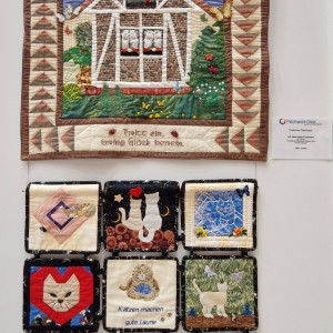 Blick in die Ausstellung - Silke Junker - Kreatives Patchwork