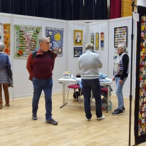 Blick in die Ausstellung - Silke Junker - Kreatives Patchwork