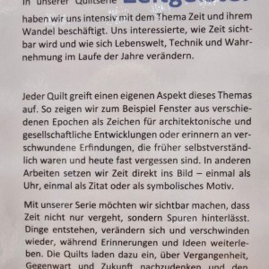 Blick in die Ausstellung - Stofftrio - Zeitgeister