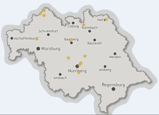 Karte - verstreut und doch verbunden