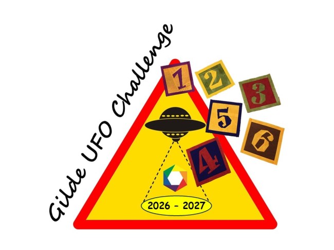 Ufo Challenge Logo mit Ziffern 1-6