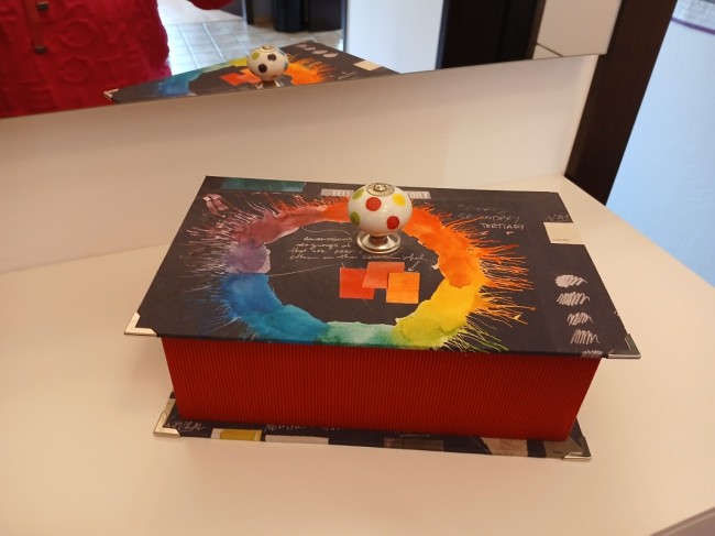 Stoffbezogene Box von Annette Rußwinkel