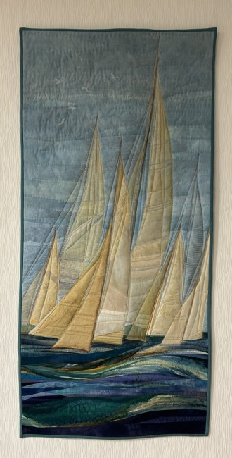 Ein Meer aus Segeln Sabine KOCH 62 x 113 cm