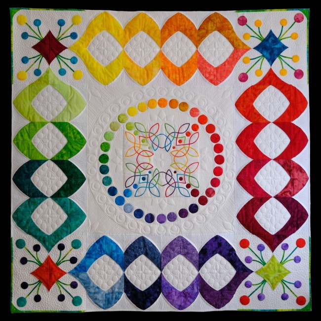 Farbkreisfeuerwerk Silke LIERSCH 161 x 162 cm