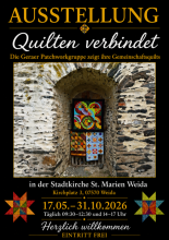 Quilt-Ausstellung Patchworkgruppe Gera Wida 2026