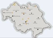 Karte - verstreut und doch verbunden