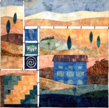 "C'est une maison bleue" 40 x 40 cm
