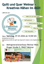 Informationen zum Nähtreffen in Weimar