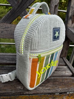 Kurs 8-12-2: Kinderrucksack mit Paspeln und Reißverschlüssen