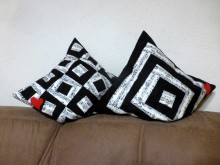 Kissen Schwarz/Weiß